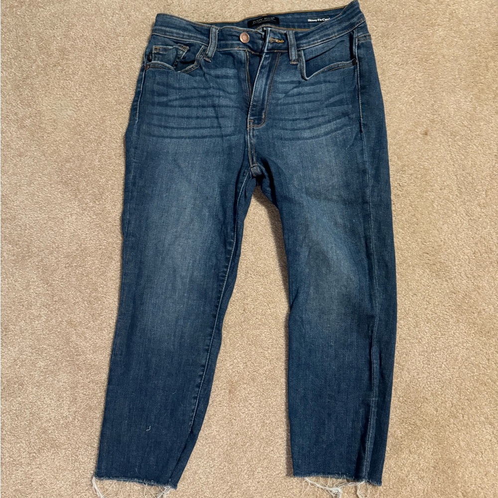 Judy Blue Skinny Fit Capri Raw Hem Size 5/27